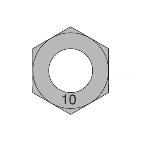 Hex Nut, M3-0.5, Steel, Class 10, Plain, 2.40 Mm Ht, 10000 PK